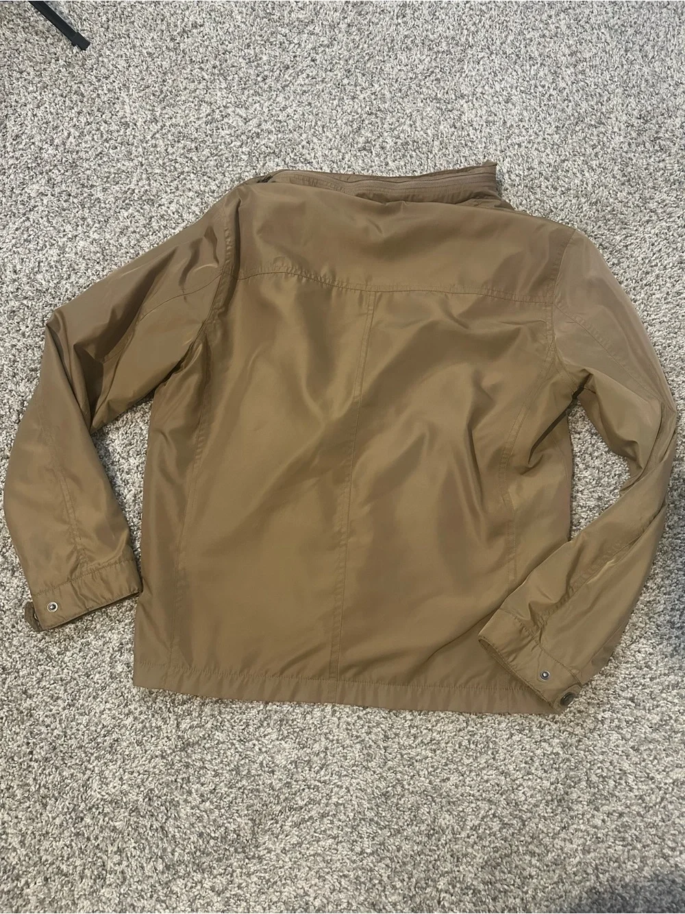Cole Haan Men's Khaki/Tan Lightweight Hooded Jacket